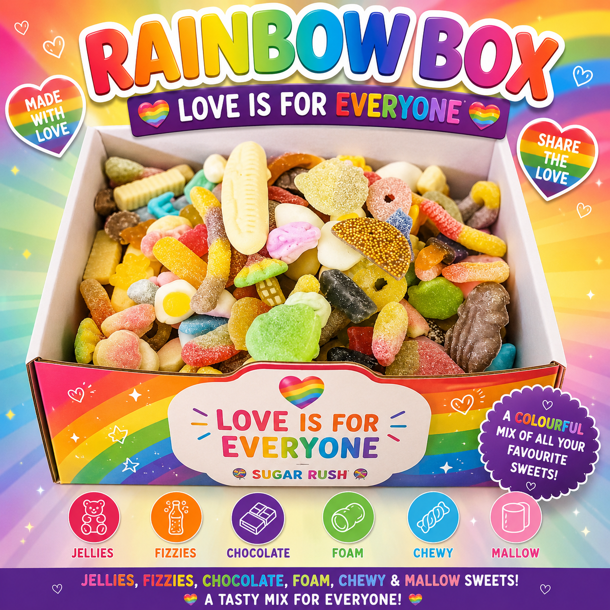 Rainbow Mix - Kilo Box