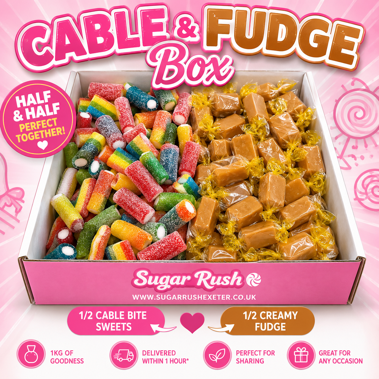 Cable & Fudge Kilo Box