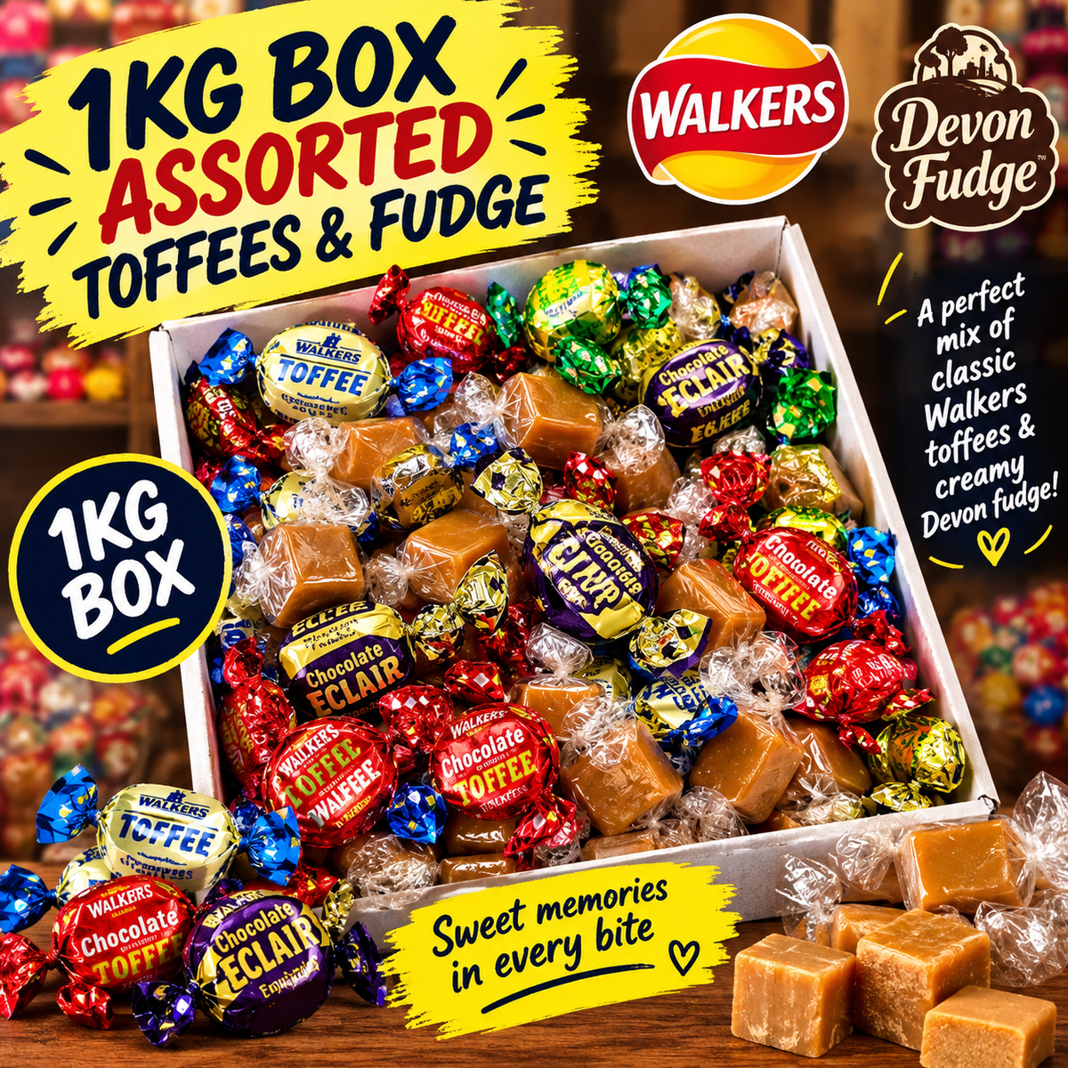 Toffee and Fudge Kilo Box