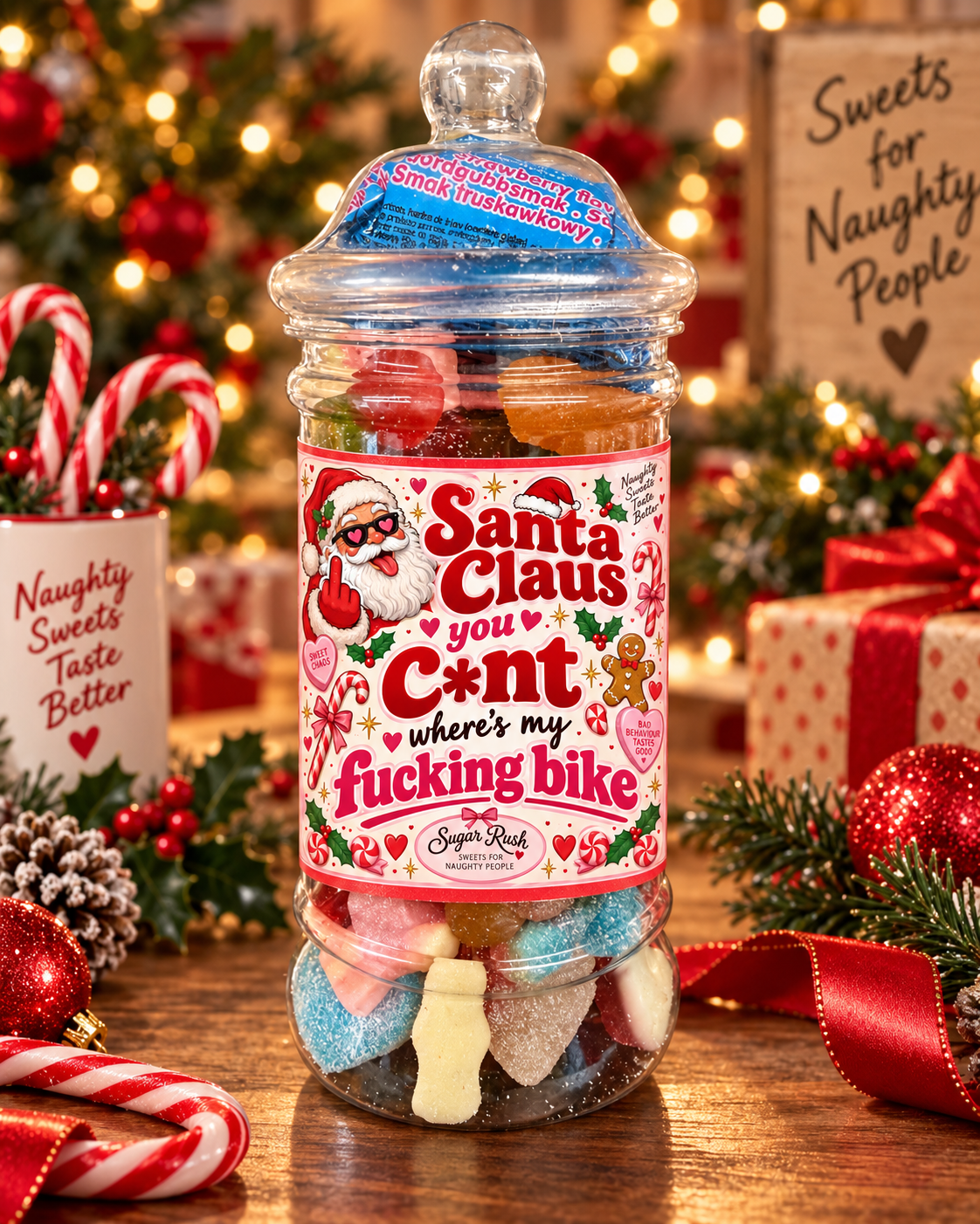 Santa Claus - Naughty Sweet Jar